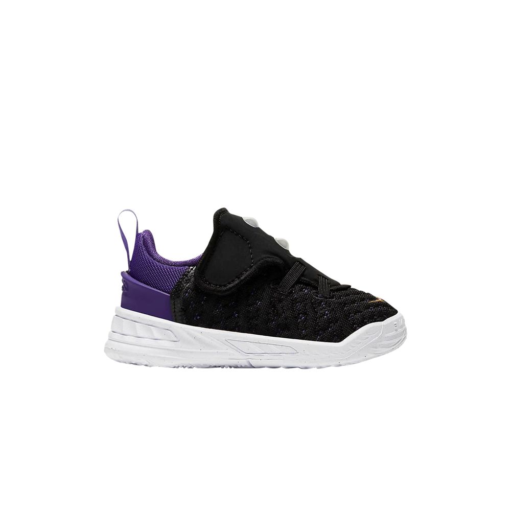 Pre-owned Nike Lebron 18 Td 'lakers' | Black | Infant Size 8