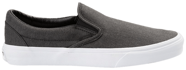 【Vans】Classic Slip-On Herringbone Shoe Buy Classic Slip-On 'Herringbone - Black' - VN0A38F7QCZ | GOAT