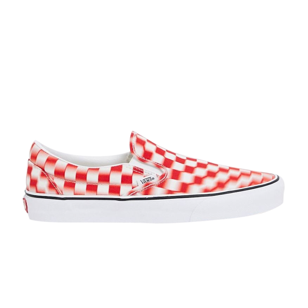 Pre-owned Vans Classic Slip-on 'blur Check - White Red'