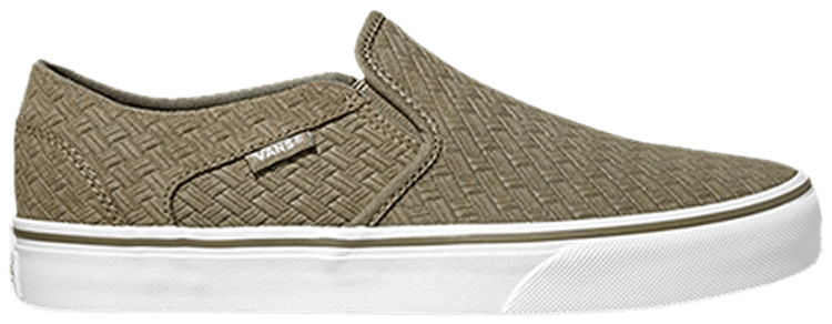 Vans Wmns Asher Suede Weave   Dusky Green