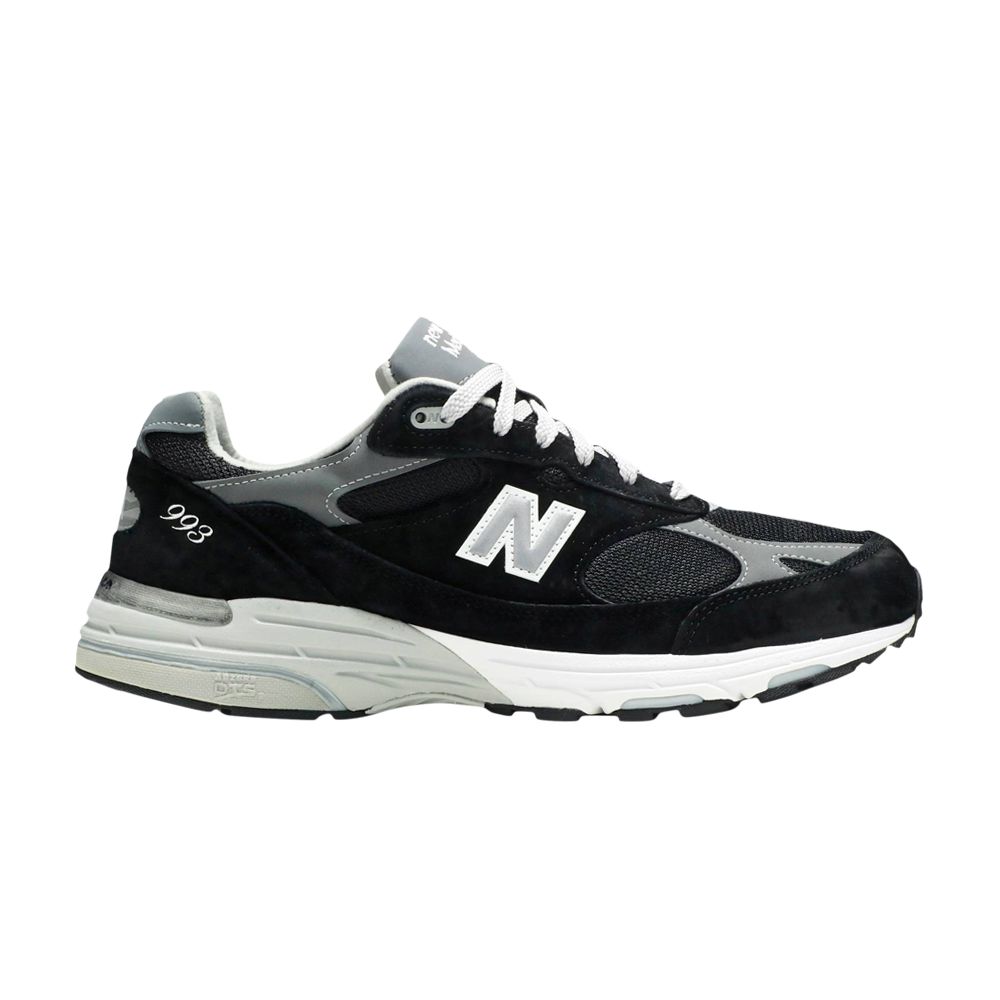 NEW BALANCE 993 MADE IN USA 2E WIDE 'BLACK WHITE'