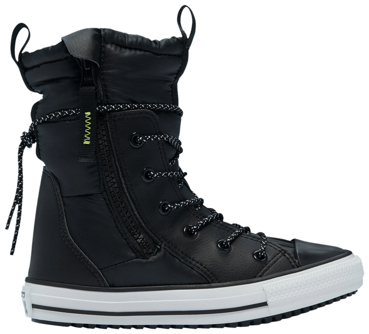 Converse Chuck Taylor All Star MC Boot High GS Black Lemon Venom
