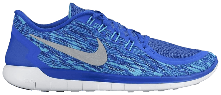 Nike Free 50 Print Racer Blue Reflective Silver