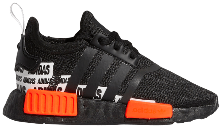 Buy NMD_R1 Infant 'Wordmark Heel Stripe - Black Solar Red' - GX2556 - Black  | GOAT
