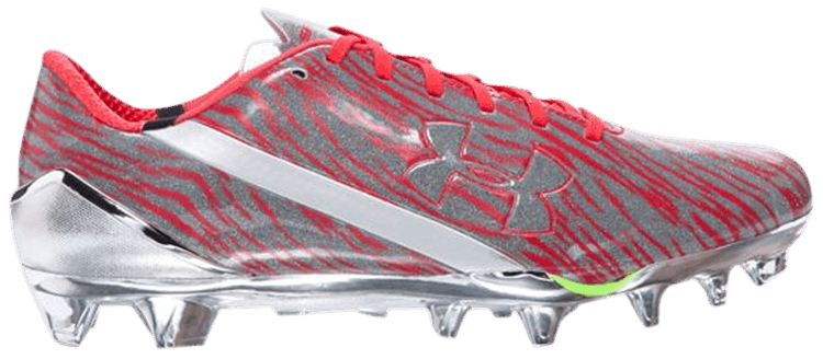 Under Armour Spotlight Metallic Silver Red