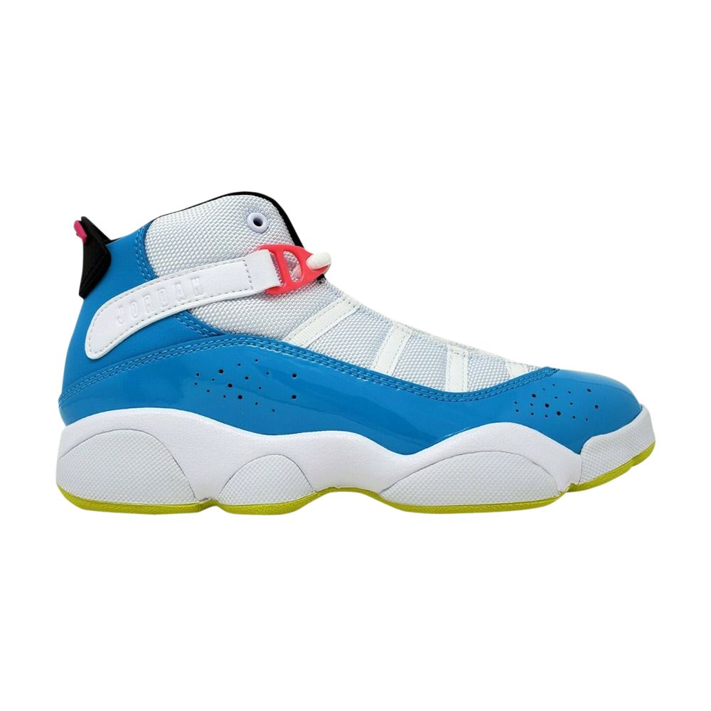 Pre-owned Air Jordan Jordan 6 Rings Ps 'white Light Blue Fury' | Kid's Size 1.5