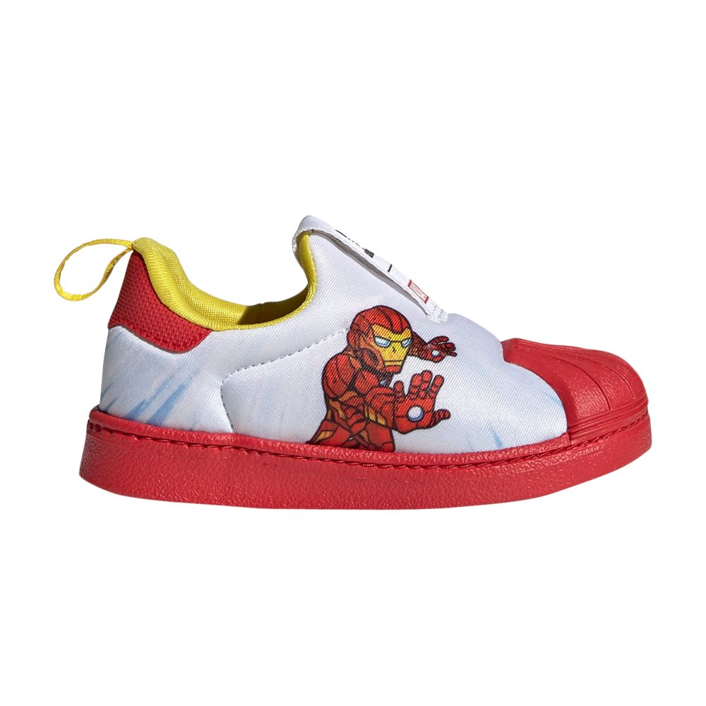 Pre-owned Adidas Originals Adidas Marvel X Superstar 360 Infant 'iron Man' | White | Infant Size 7