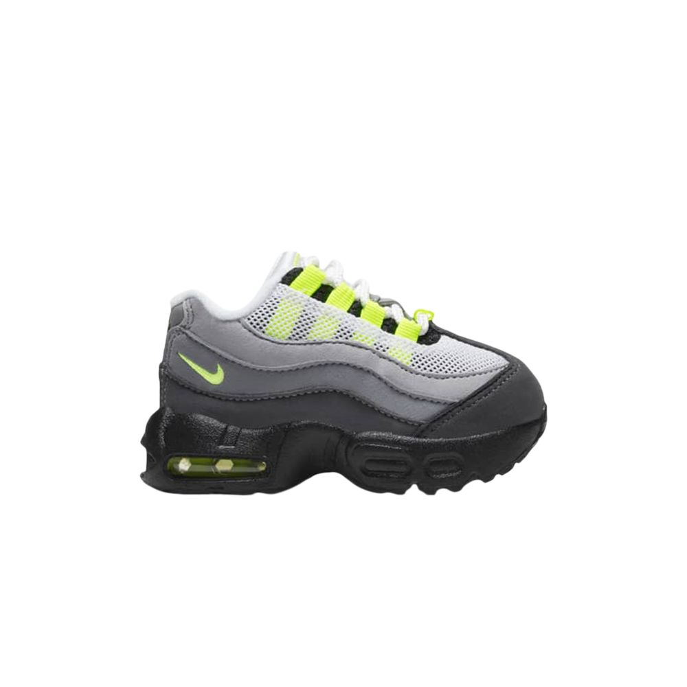 Pre-owned Nike Air Max 95 Og Td 'neon' 2020 | Grey | Infant Size 9 In Gray