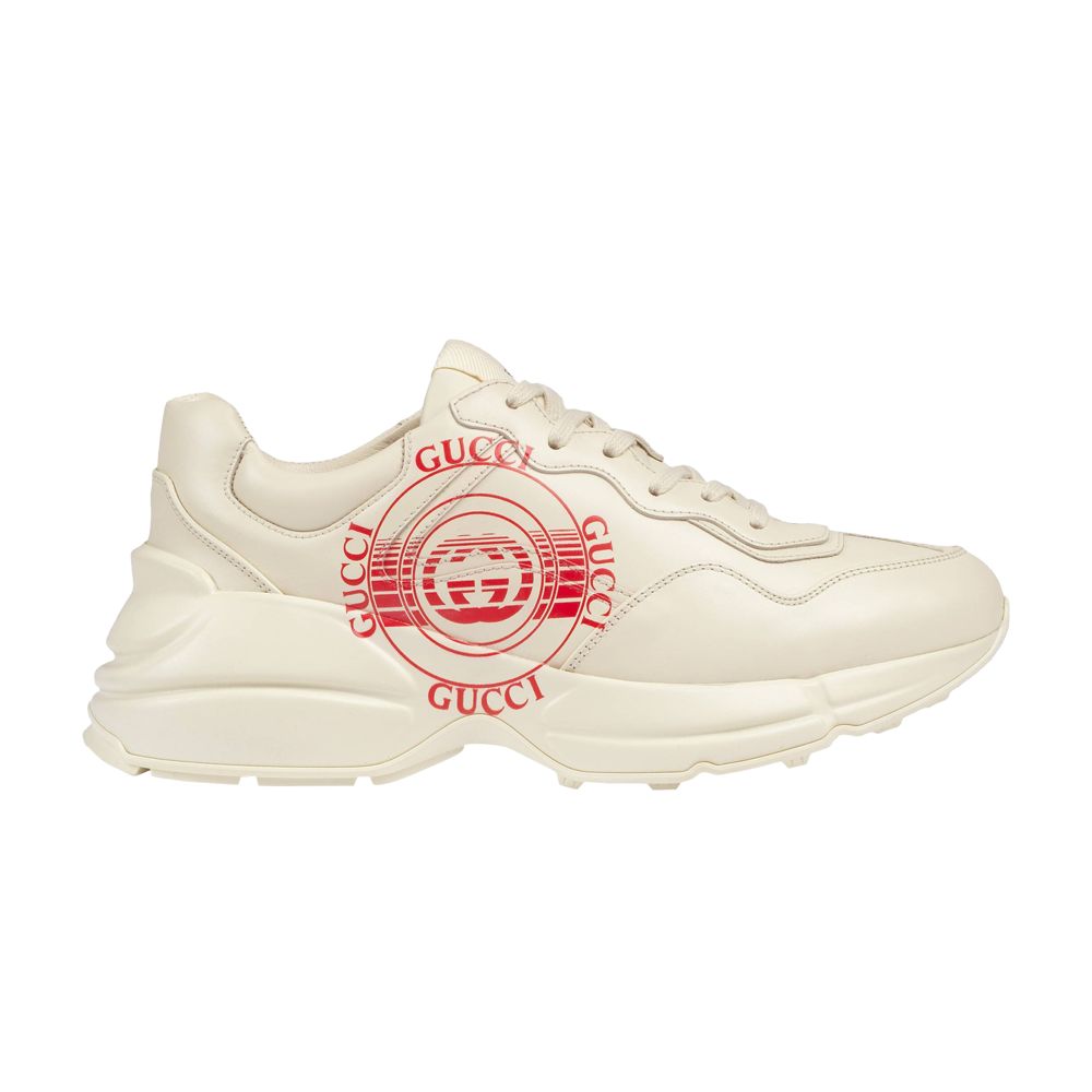 Gucci Wmns Rhyton 'Gucci Disk Print - Ivory' | Cream | Women's Size 36