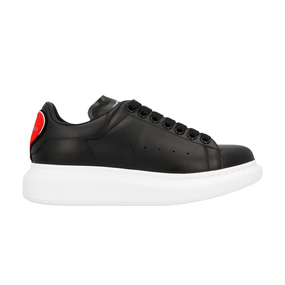 Pre-owned Alexander Mcqueen Wmns Oversized Sneaker 'heart - Black Red' | Women's Size 37