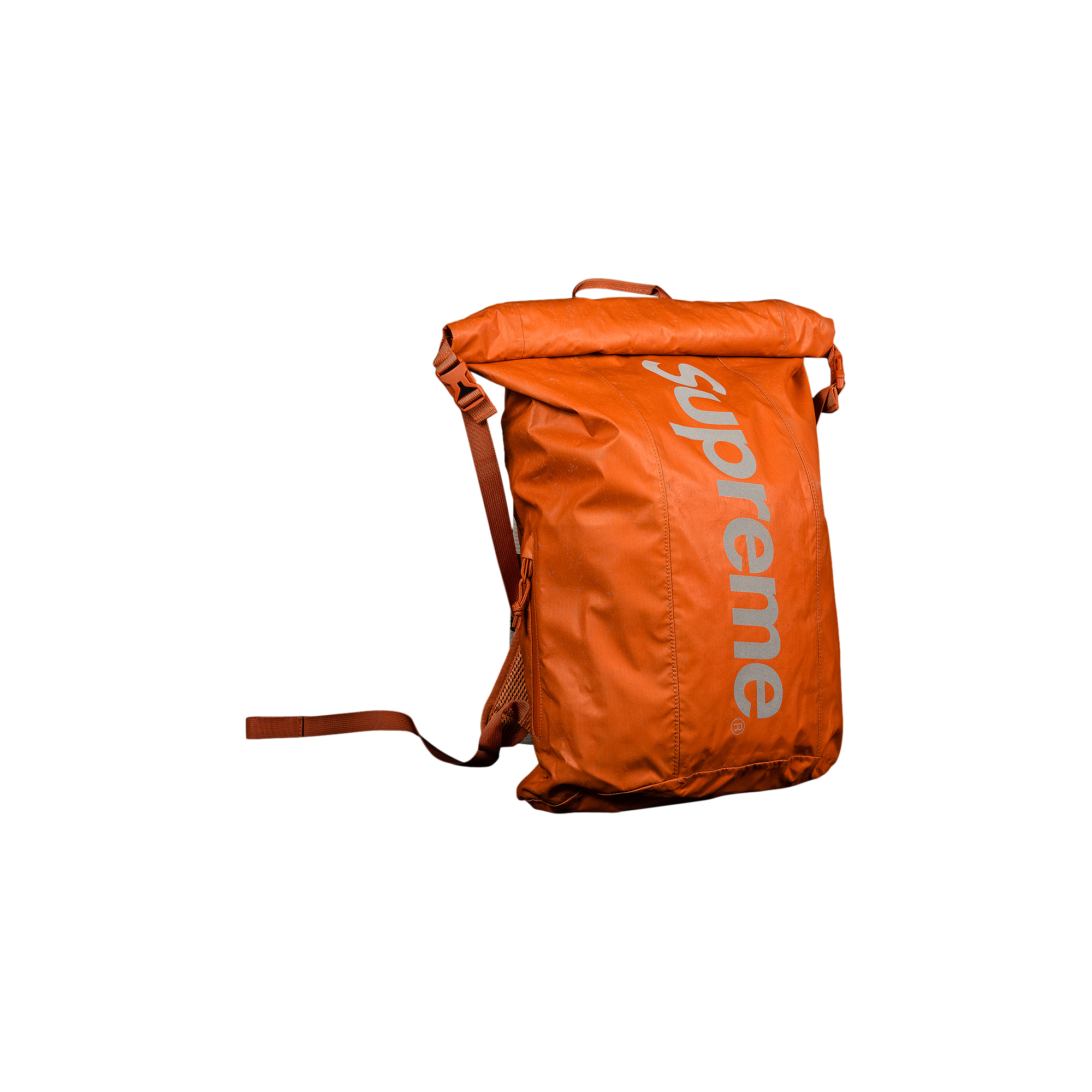 Pre-owned Supreme Waterproof Reflective Speckled Backpack 'orange'