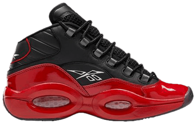 Reebok question mid red shop and black