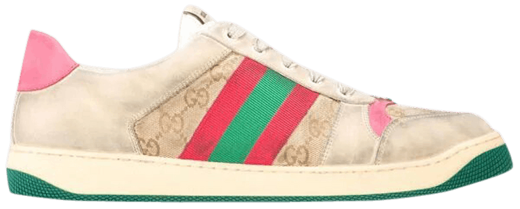 Gucci GG Screener Distressed GG Canvas   Pink