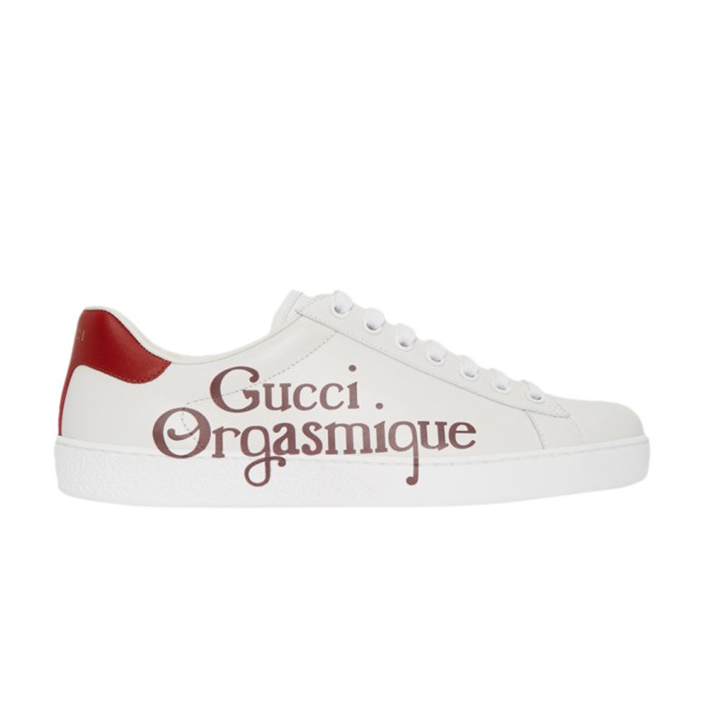 Gucci New Ace 'Gucci Orgasmique - White Hibiscus Red' | Men's Size 9 - 623233-AYO10-9087