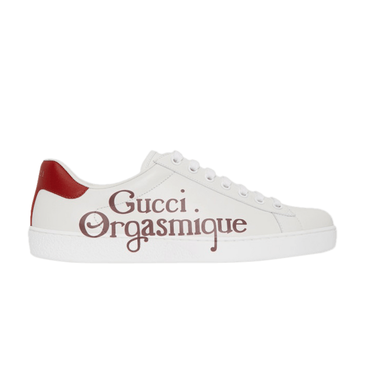 Buy Gucci New Ace Gucci Orgasmique White Hibiscus Red 623233 AYO10 9087 GOAT