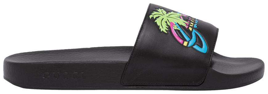 Buy Gucci Pursuit Slide 'Hawaii Black' 630601 DIR00 1000 GOAT