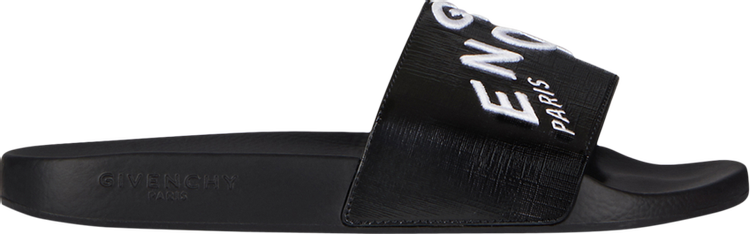 Givenchy Embroidered Flat Slide 'Black'
