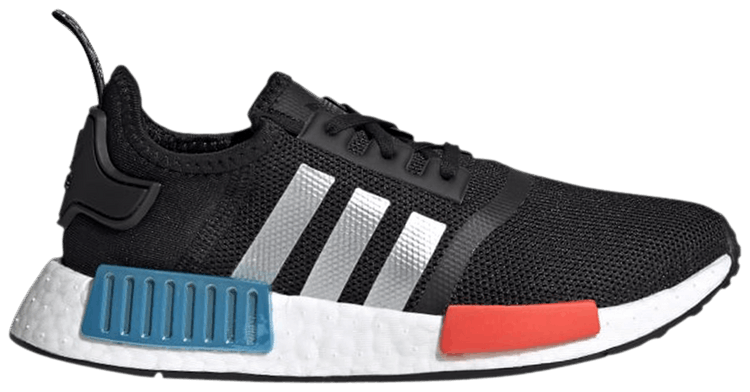 Nmd r1 j black/black/red top