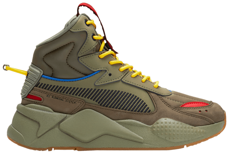 Puma RS X Mid Militia Jr Deep Lichen Green