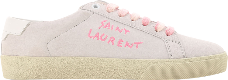 Saint Laurent Wmns Court Classic SL-06 'Optic White Fluo Pink'