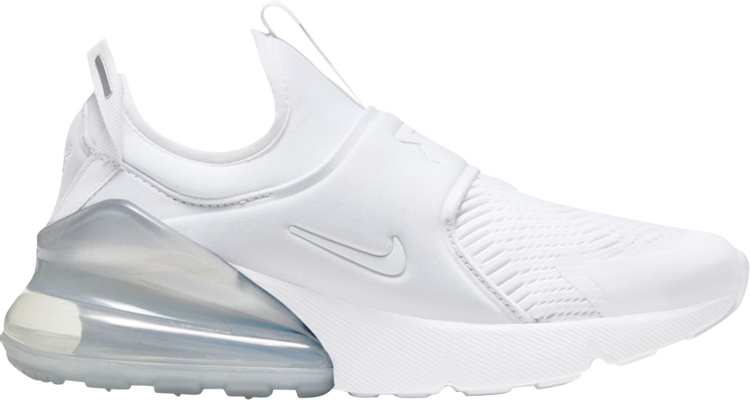 Nike Air Max 270 (gs) White/ White-metallic Silver