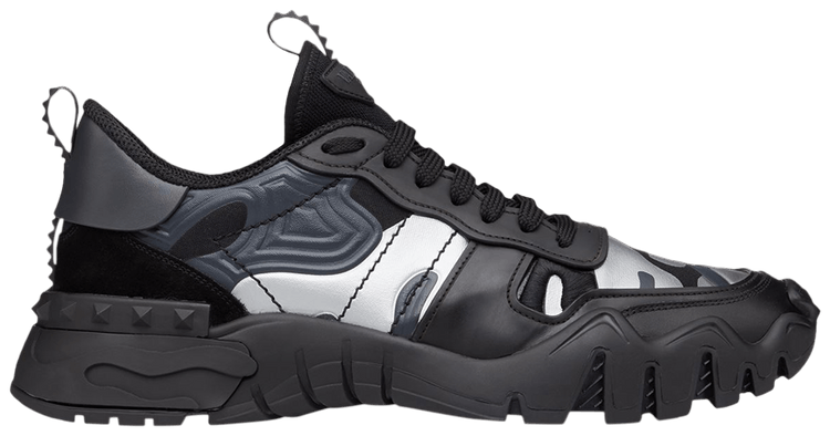 Valentino Rockrunner Plus Camo   Black Silver