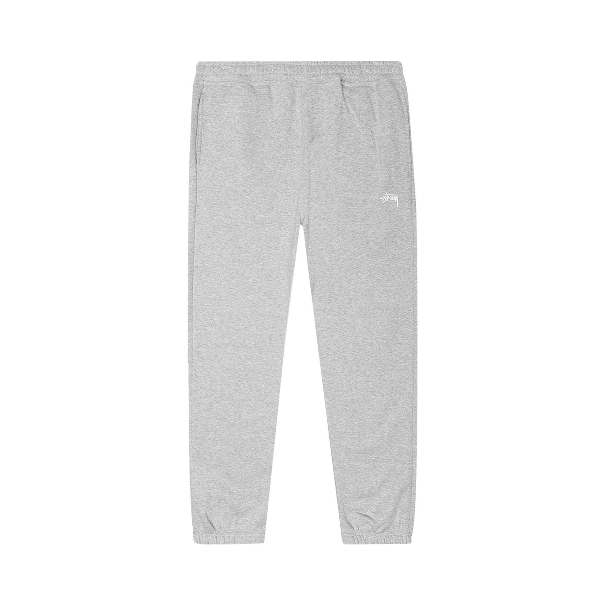 Pre-owned Stussy Stock Logo Pant 'grey Heather'