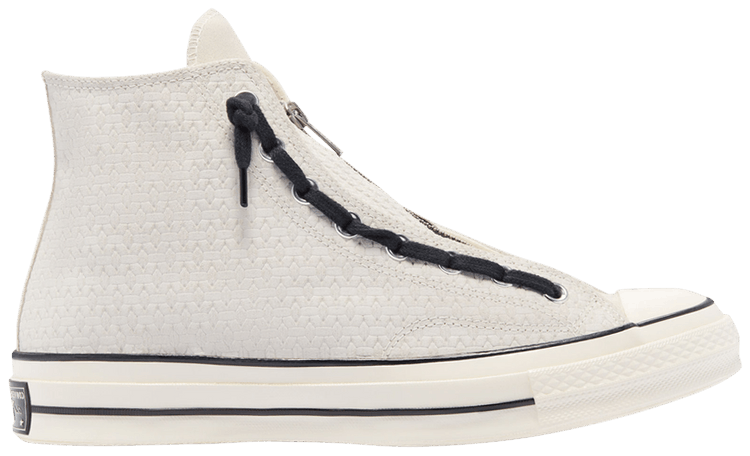 Buy Chuck 70 Zip High 'Egret Black' - 169439C | GOAT