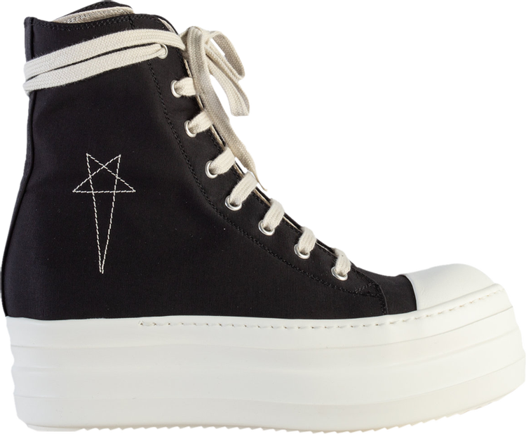 Rick Owens Wmns DRKSHDW Double Bumper High 'Star - Black White' | GOAT