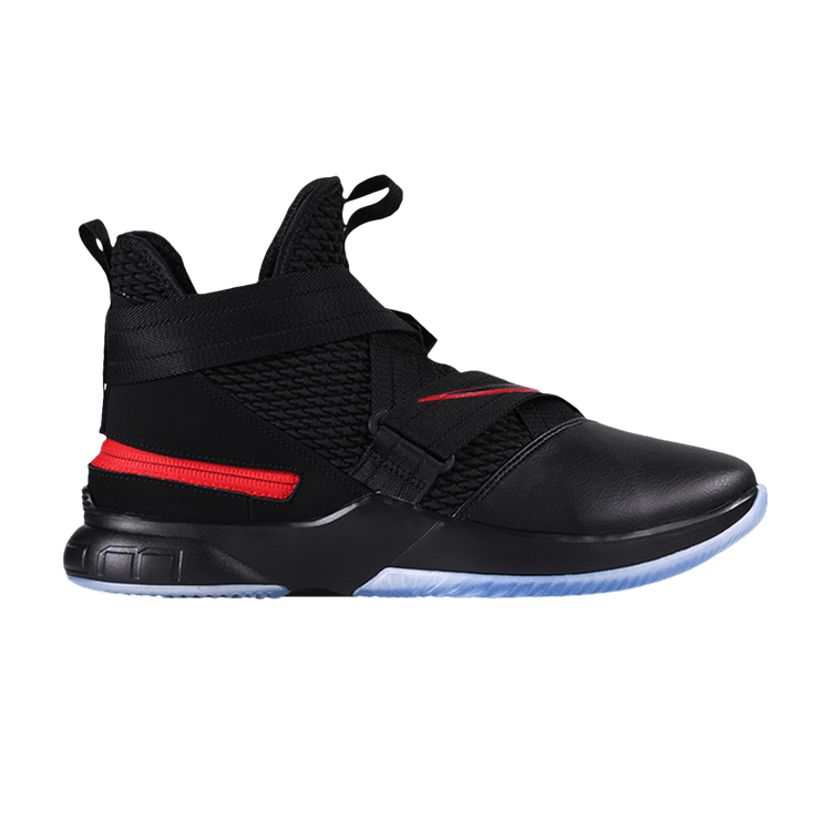 Buy LeBron Soldier 12 FlyEase 4E Black University Red AV6372 004 GOAT