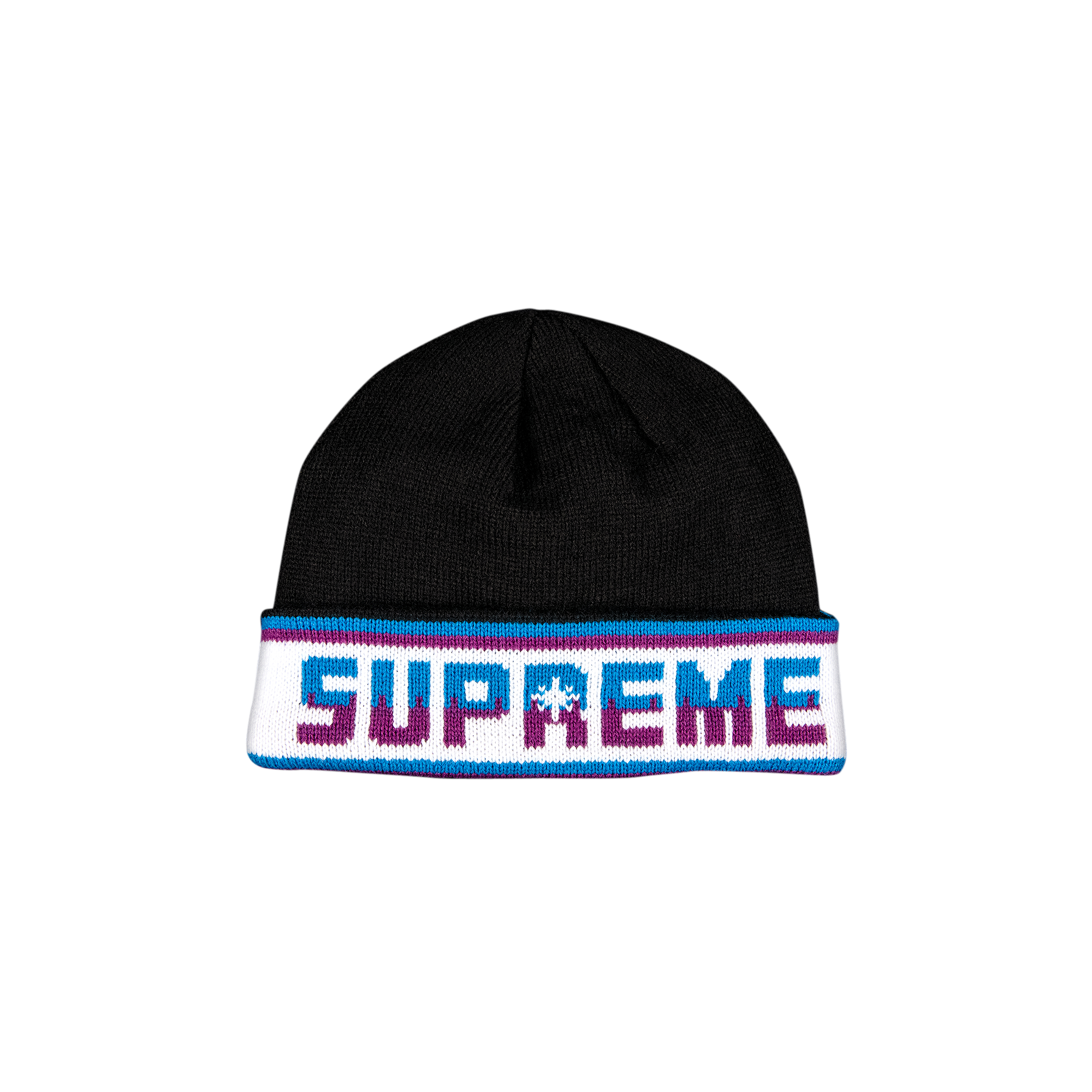 Pre-owned Supreme Double Logo Facemask Beanie 'black'