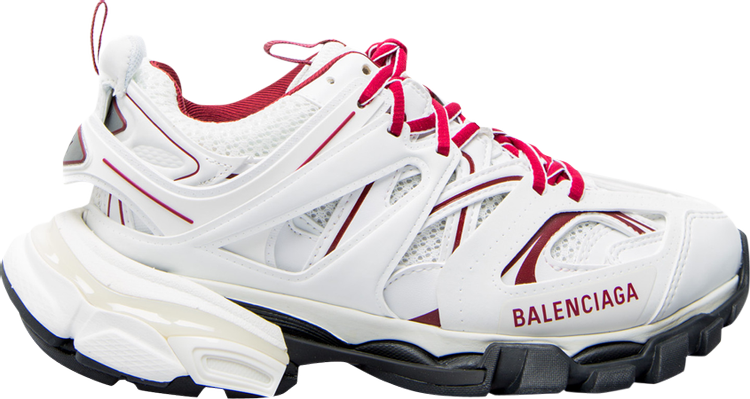 Buy Balenciaga Track Sneaker 'White Burgundy' - 542023 W3AD1 9066 | GOAT