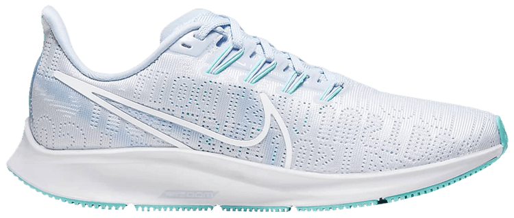 Nike Wmns Air Zoom Pegasus 36 Premium Football Grey Hydrogen Blue