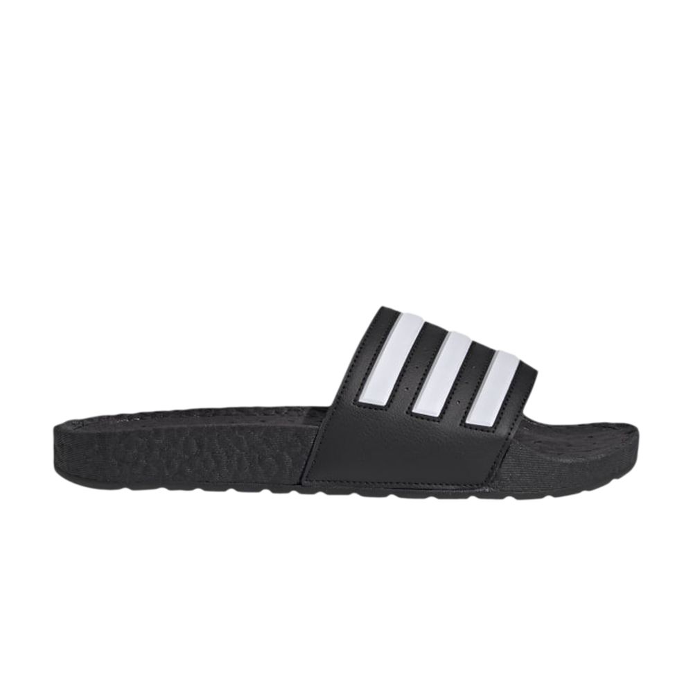 adidas Adilette Boost Slides 'Black White Stripes' | Men's Size 5