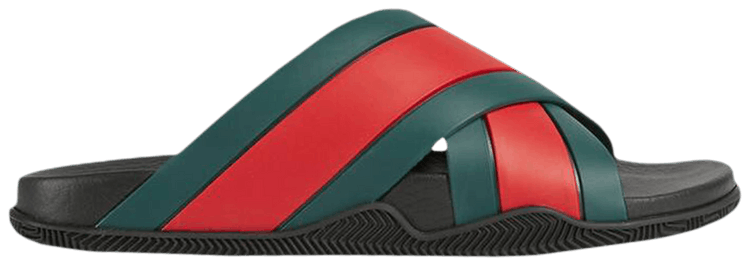 Buy Gucci Wmns Slide Web Stripe Black 627820 J8700 8460 GOAT