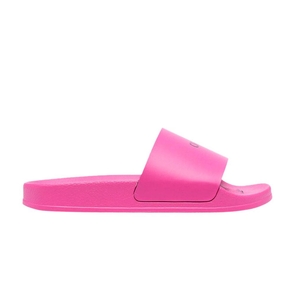 Pre-owned Off-white Wmns Pool Sliders 'fuchsia' | Pink | Women's Size 37