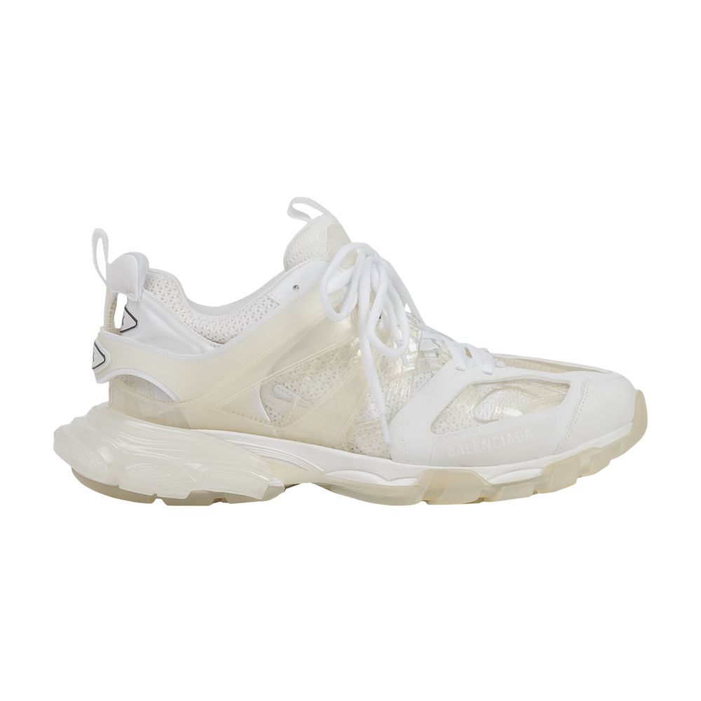 Pre-owned Balenciaga Wmns Track Sneaker 'clear Sole - White Cream' | Red | Women's Size 38