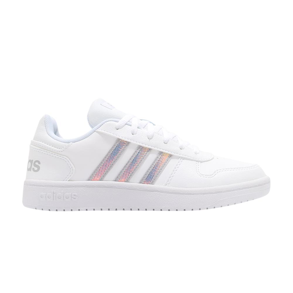 Pre-owned Adidas Originals Wmns Hoops 2.0 'white Silver'