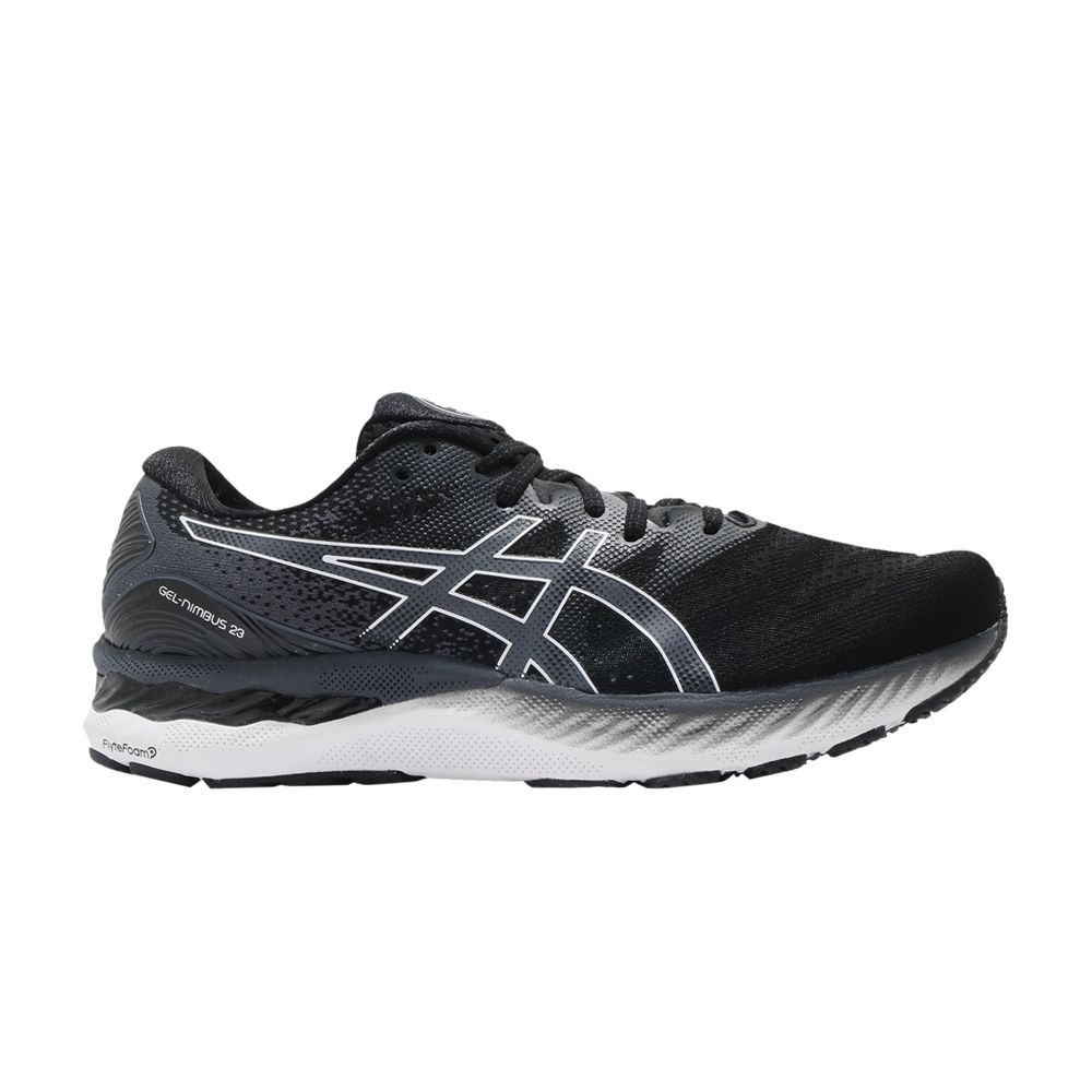 ASICS GEL NIMBUS 23 2E WIDE 'BLACK WHITE'