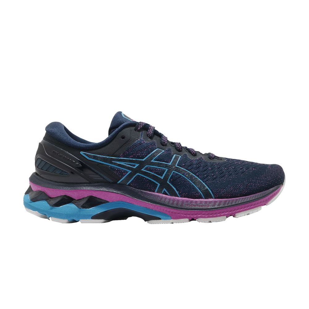 Pre-owned Asics Wmns Gel Kayano 27 Wide 'french Blue Digital Aqua'