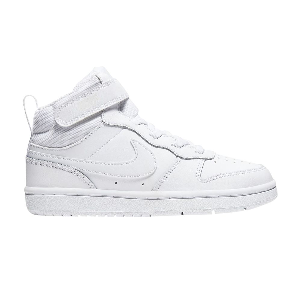 Pre-owned Nike Court Borough Mid 2 Psv 'triple White' | Kid's Size 12.5