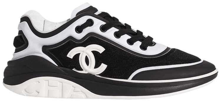Chanel mesh lycra black white shop