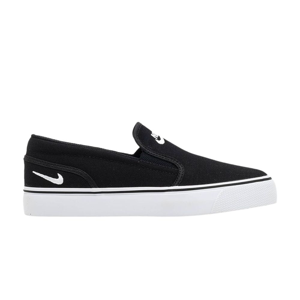 Pre-owned Nike Wmns Toki Slip Canvas In Black