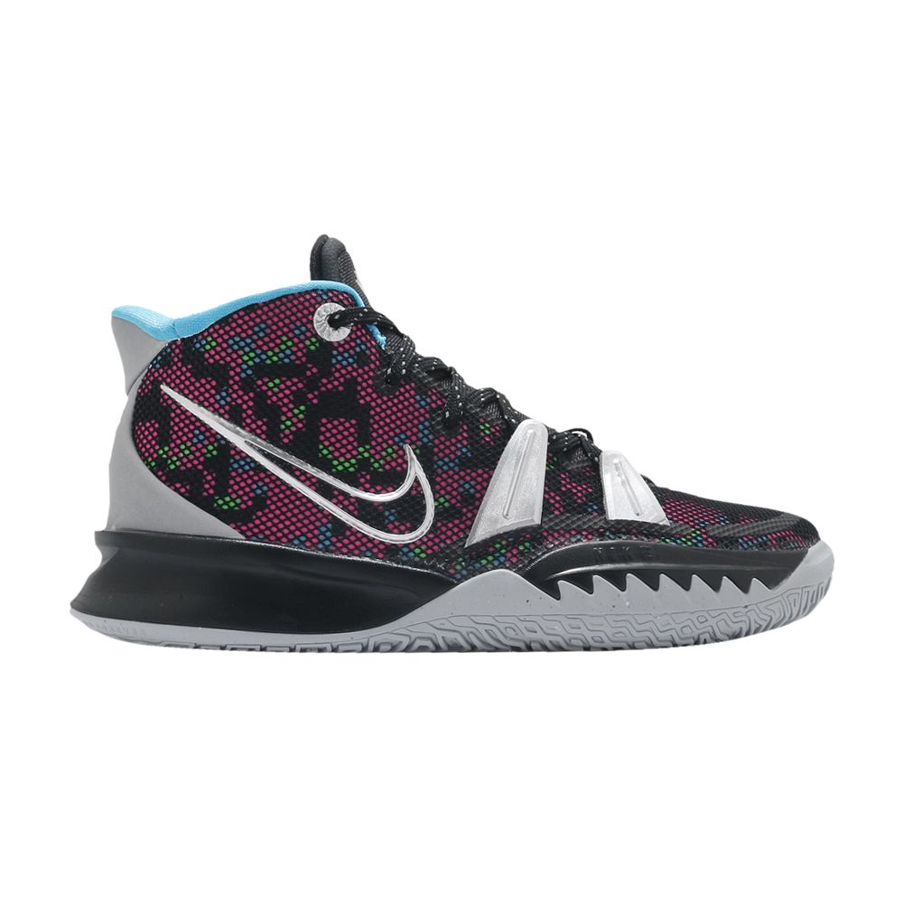 Pre-owned Nike Kyrie 7 Gs 'pixel Camo' | Black | Kid's Size 4