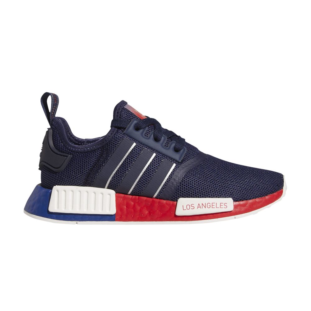Pre-owned Adidas Originals Adidas Nmd_r1 J 'united By Sneakers - Los Angeles' | Blue | Kid's Size 7