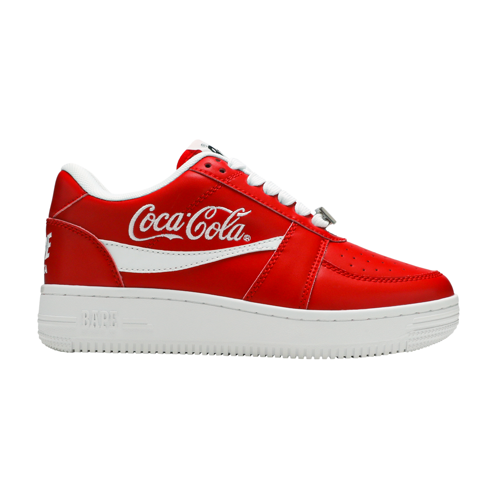 Pre-owned Bape Coca-cola X Sta Low 'red'