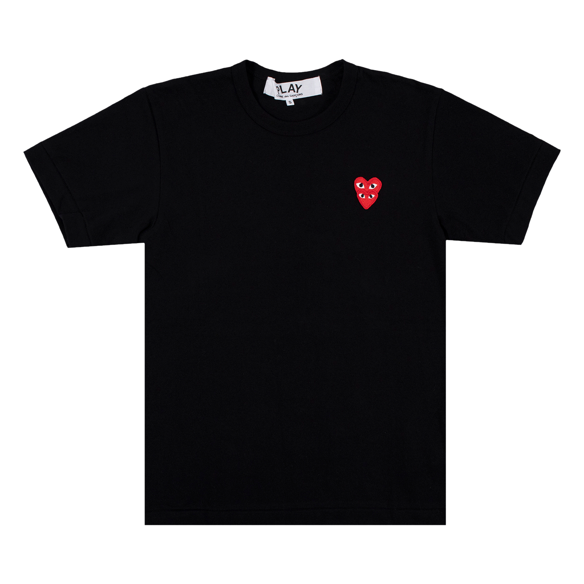 Pre-owned Comme Des Garçons Play Heart Logo Short-sleeve T-shirt 'black'