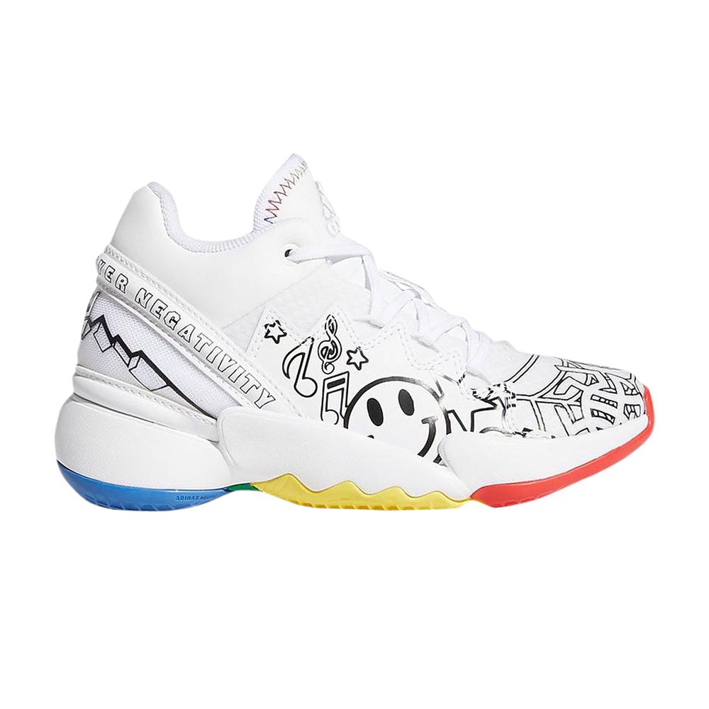 adidas D.O.N. Issue #2 Little Kids 'Determination Over Negativity' | White | Kid's Size 11