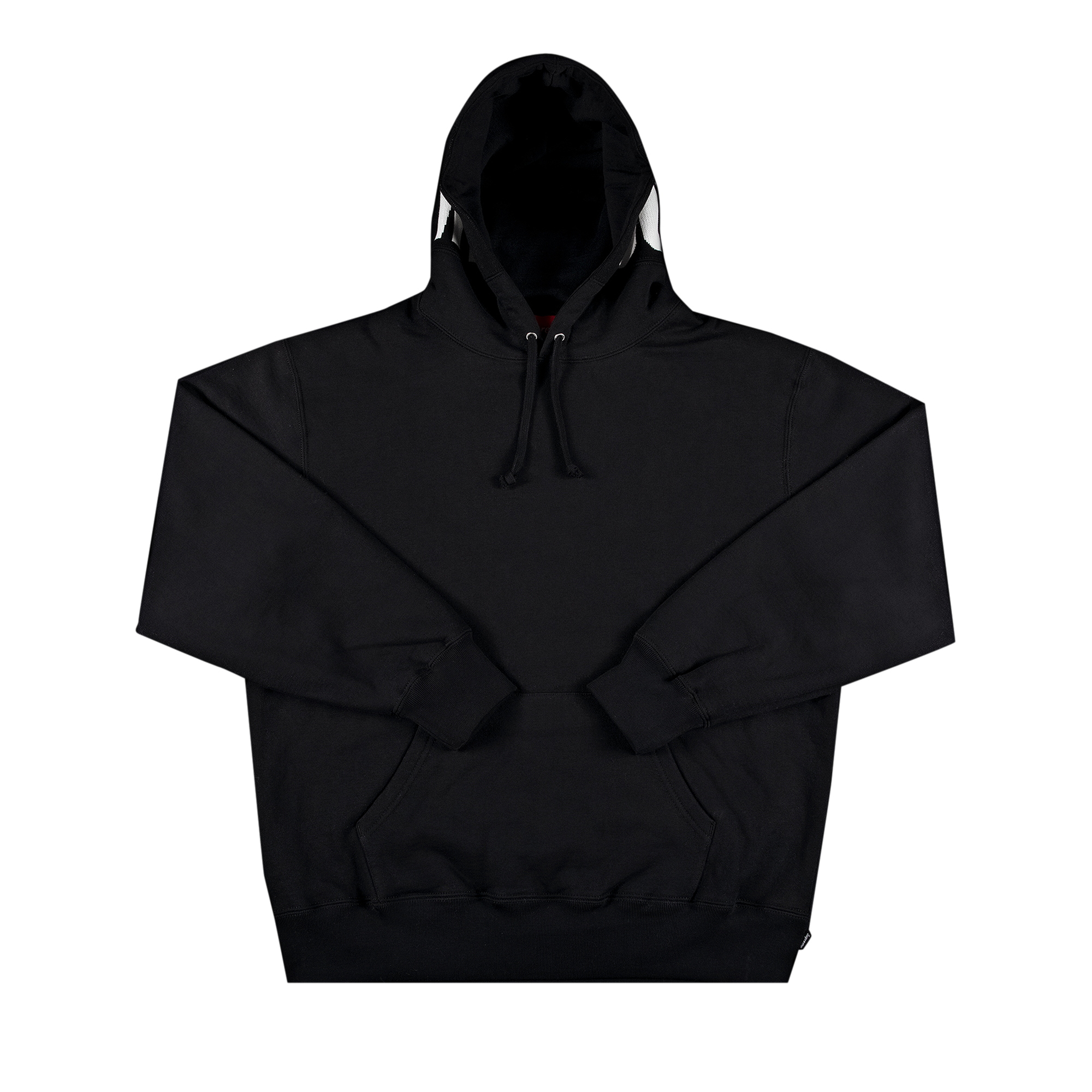 Pre-owned Supreme Rib Hooded Sweatshirt 'black'