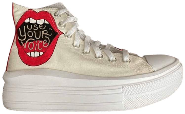 Converse Wmns Chuck Taylor All Star Move High Use Your Voice